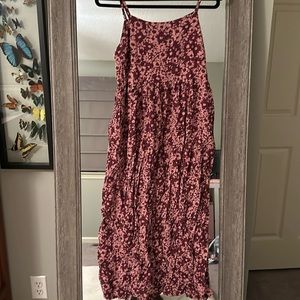 Floral Midi Dress with pockets